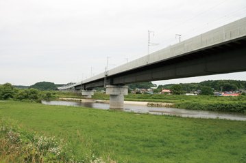 Oirase River Bridge, Tohoku Shinkansen Photo 1